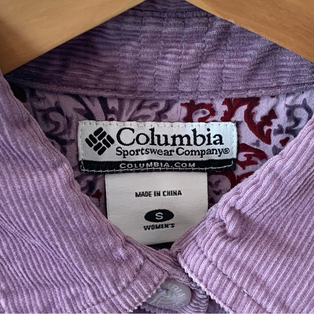 Columbia Lavender Corduroy Jacket / Shacket - Picture 8 of 10